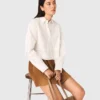 Kropp-Shirt mit Perlenverzierung Kropp-Shirt mit Perlenverzierung