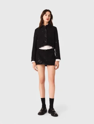 Kurze bestickte Jacke