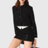 Kurze bestickte Jacke