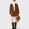 Kurze Cordjacke