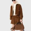 Kurze Cordjacke