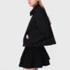 Kurze Jacke mit Samtkragen