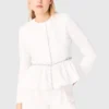 Kurze Jacke mit verziertem Gürtel Kurze Jacke mit verziertem Gürtel
