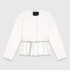 Kurze Jacke mit verziertem Gürtel Kurze Jacke mit verziertem Gürtel
