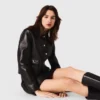 Kurze Lederjacke