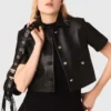 Kurze Lederjacke