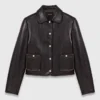 Kurze Lederjacke