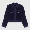 Kurze Samtjacke