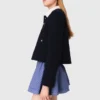 Kurze Tweedjacke, abnehmbarer Kragen Kurze Tweedjacke, abnehmbarer Kragen