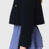 Kurze Tweedjacke, abnehmbarer Kragen Kurze Tweedjacke, abnehmbarer Kragen