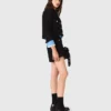 Kurze Tweedjacke mit Strasssteinen