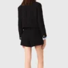 Kurze Tweedjacke mit Strasssteinen