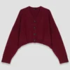 Kurzer Cardigan aus Wollmischung