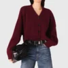 Kurzer Cardigan aus Wollmischung