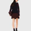 Kurzer Cardigan mit Argyle-Muster Kurzer Cardigan mit Argyle-Muster