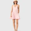 Kurzes, ausgestelltes Baumwollkleid Kurzes, ausgestelltes Baumwollkleid