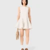 Kurzes, ausgestelltes Tweed-Kleid