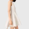 Kurzes, ausgestelltes Tweed-Kleid