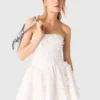 Kurzes besticktes Bustierkleid