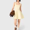 Kurzes Kleid aus Jacquard-Strick