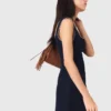Kurzes Kleid aus Leinenmischung