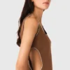 Kurzes Kleid aus Leinenmischung Kurzes Kleid aus Leinenmischung