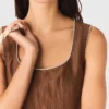 Kurzes Kleid aus Leinenmischung Kurzes Kleid aus Leinenmischung