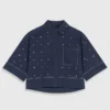 Kurzes Shirt mit Nieten Kurzes Shirt mit Nieten