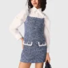 Kurzes Tweed-Kleid