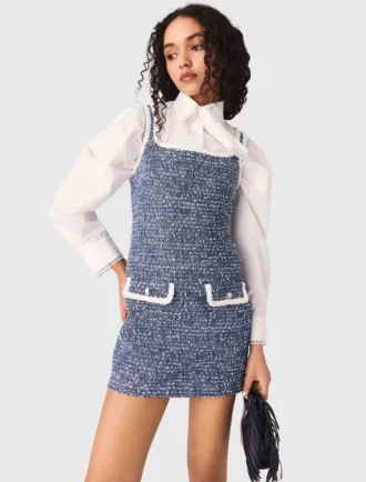 Kurzes Tweed-Kleid