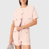 Kurzärmelige Tweedjacke Kurzärmelige Tweedjacke