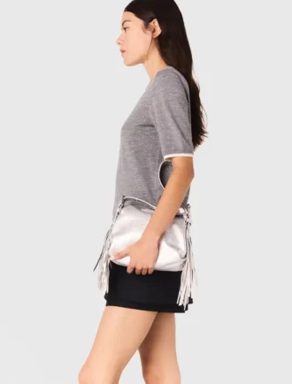 Kurzärmeliger Pullover mit Strasssteinen