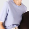 Kurzärmeliger Pullover mit Strasssteinen