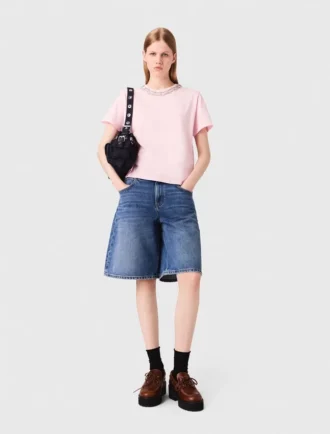 Kurzärmeliges T-Shirt mit Rundhalsausschnitt