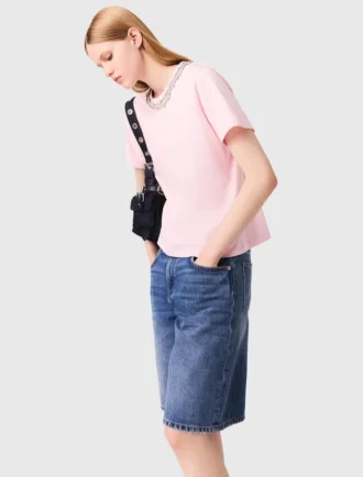 Kurzärmeliges T-Shirt mit Rundhalsausschnitt