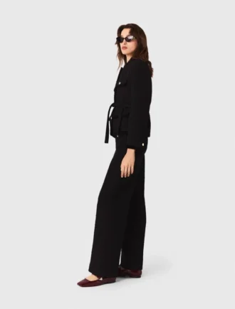 Lange Tweedjacke