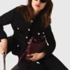 Lange Tweedjacke