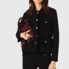 Lange Tweedjacke