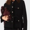 Lange Tweedjacke