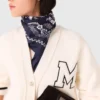 Langer Cardigan mit Stickerei