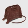 Leather Mini M Bag with Nuts Leather Mini M Bag with Nuts