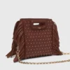 Leather Mini M Bag with Nuts Leather Mini M Bag with Nuts