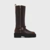 Leder-Bikerstiefel Leder-Bikerstiefel