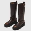 Leder-Bikerstiefel Leder-Bikerstiefel
