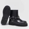 Leder-Bikerstiefel