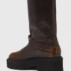 Leder-Bikerstiefel Leder-Bikerstiefel