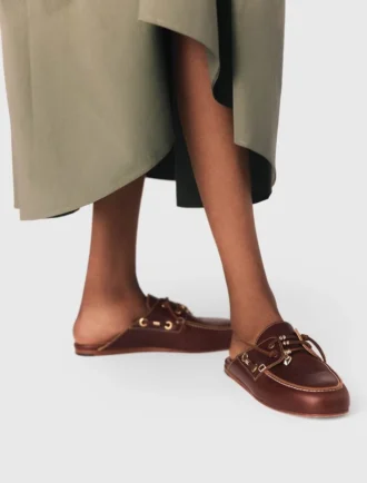 Leder-Bootsschuhe