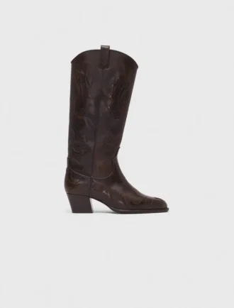 Leder-Cowboystiefel Leder-Cowboystiefel