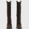 Leder-Cowboystiefel