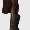 Leder-Cowboystiefel